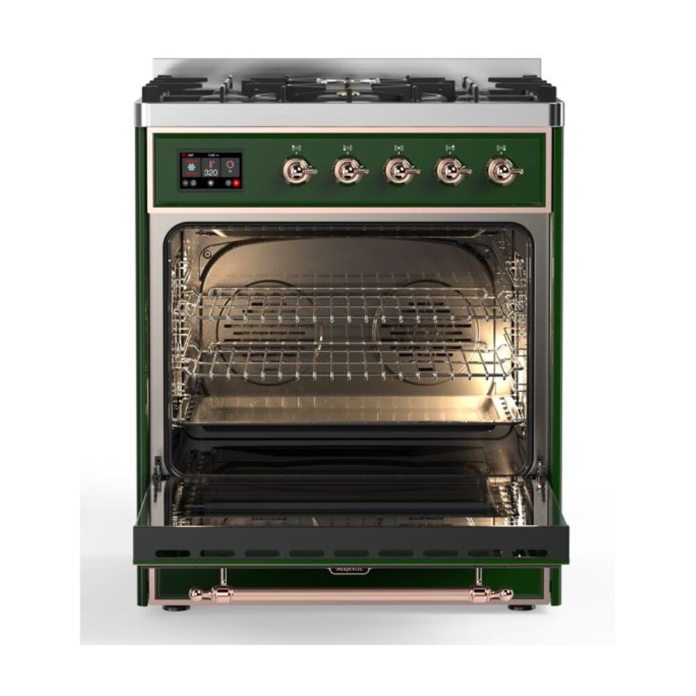 ILVE_UM30DNE3EGPLP_Majestic_II_30"_Dual_Fuel_Range_oven_opened