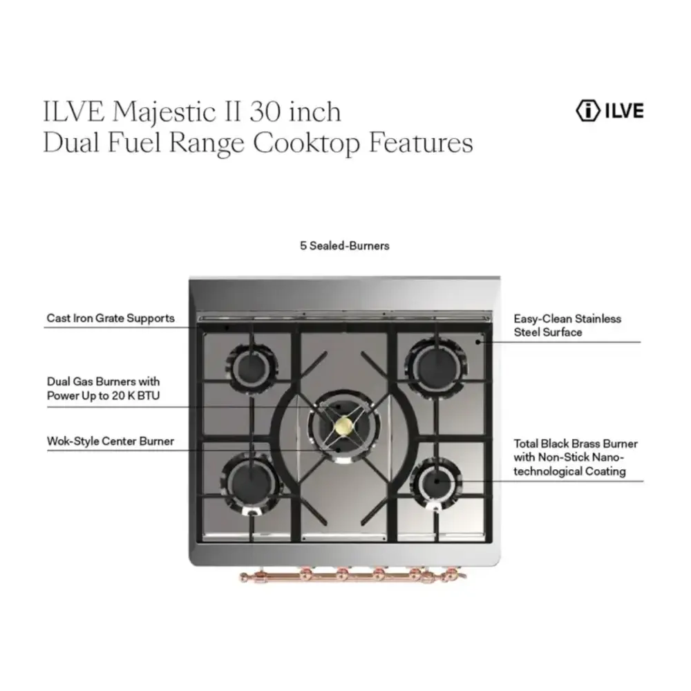 ILVE Majestic 30 inch Range Overview
