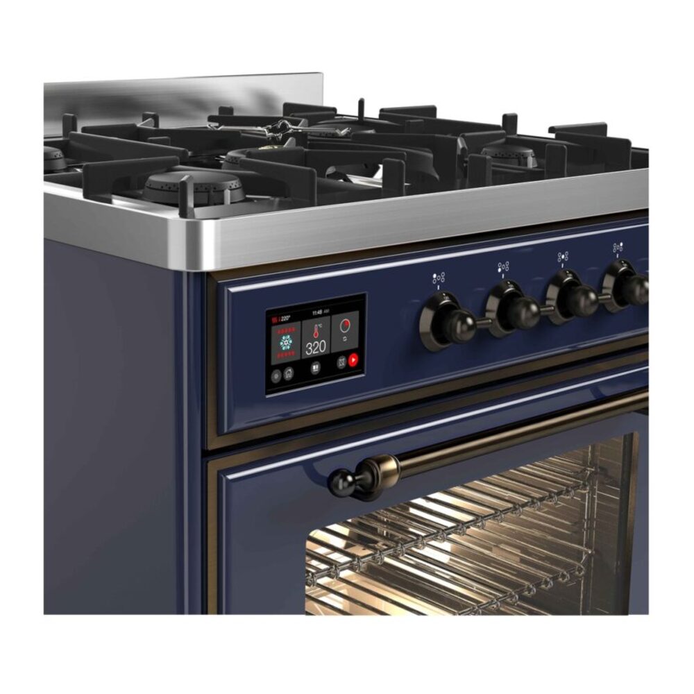 ILVE UM30D Majestic II 30 inch Dual Fuel Range with 5 Burners