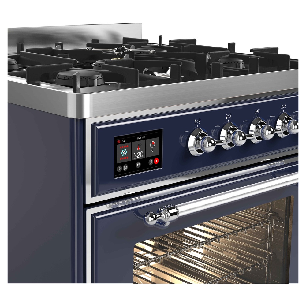 ILVE UM30D Majestic II 30 inch Dual Fuel Range with 5 Burners