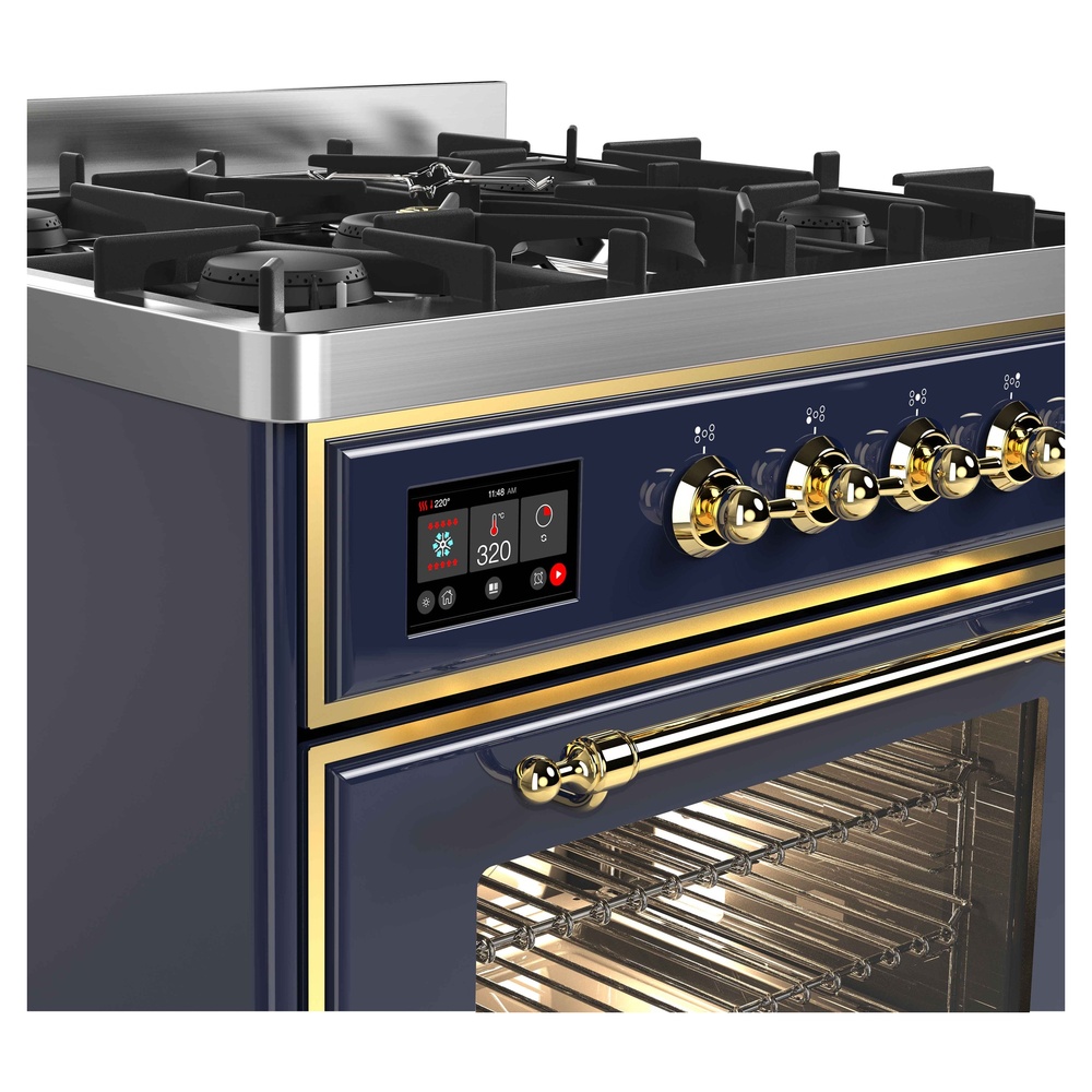 ILVE UM30D Majestic II 30 inch Dual Fuel Range with 5 Burners