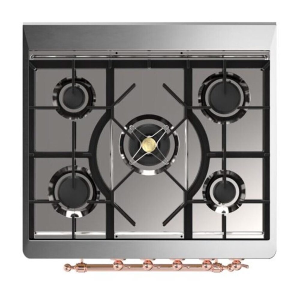 ILVE_UM30DNE3MBP_Majestic_II_30"_Dual_Fuel_Range_Top_Angle