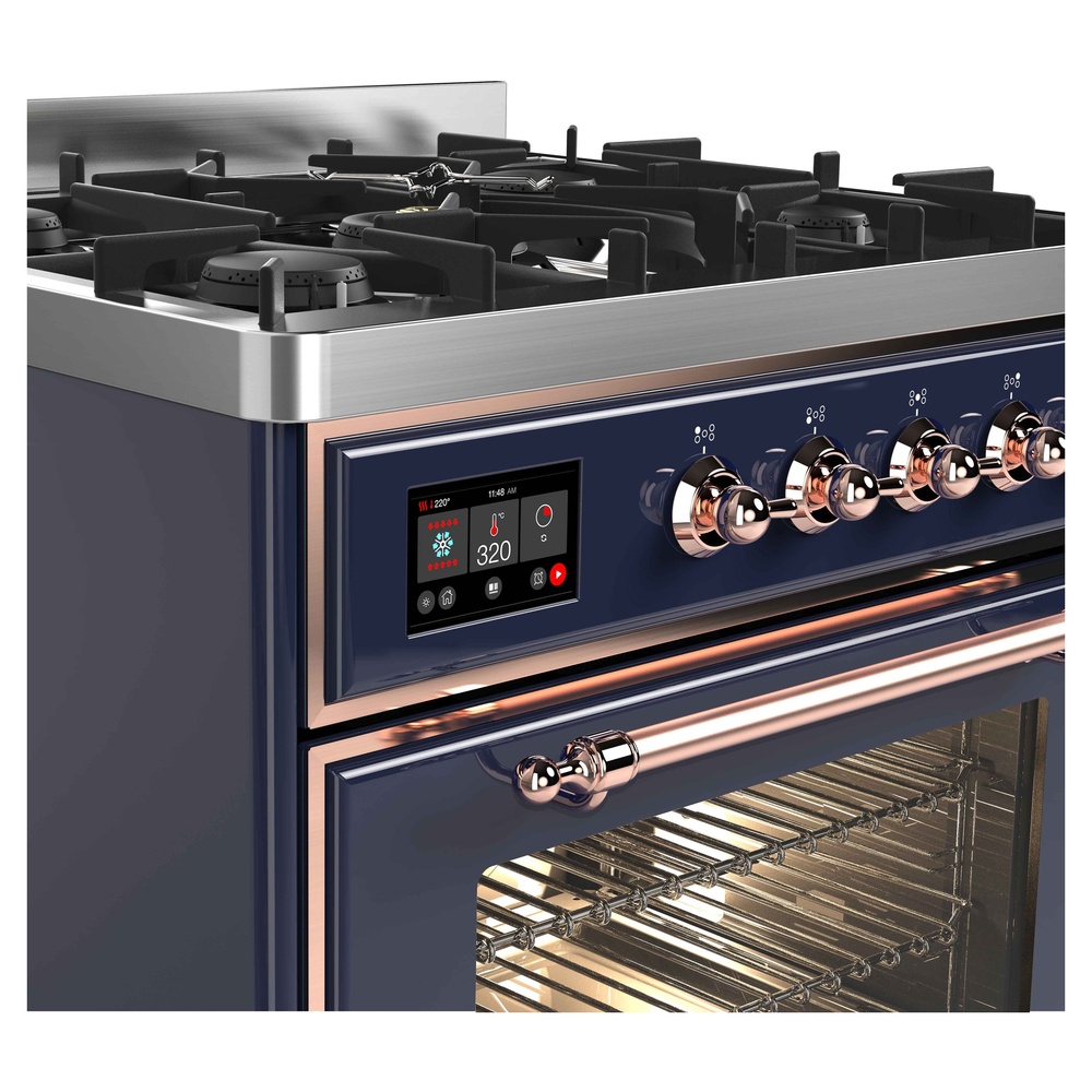 ILVE UM30D Majestic II 30 inch Dual Fuel Range with 5 Burners