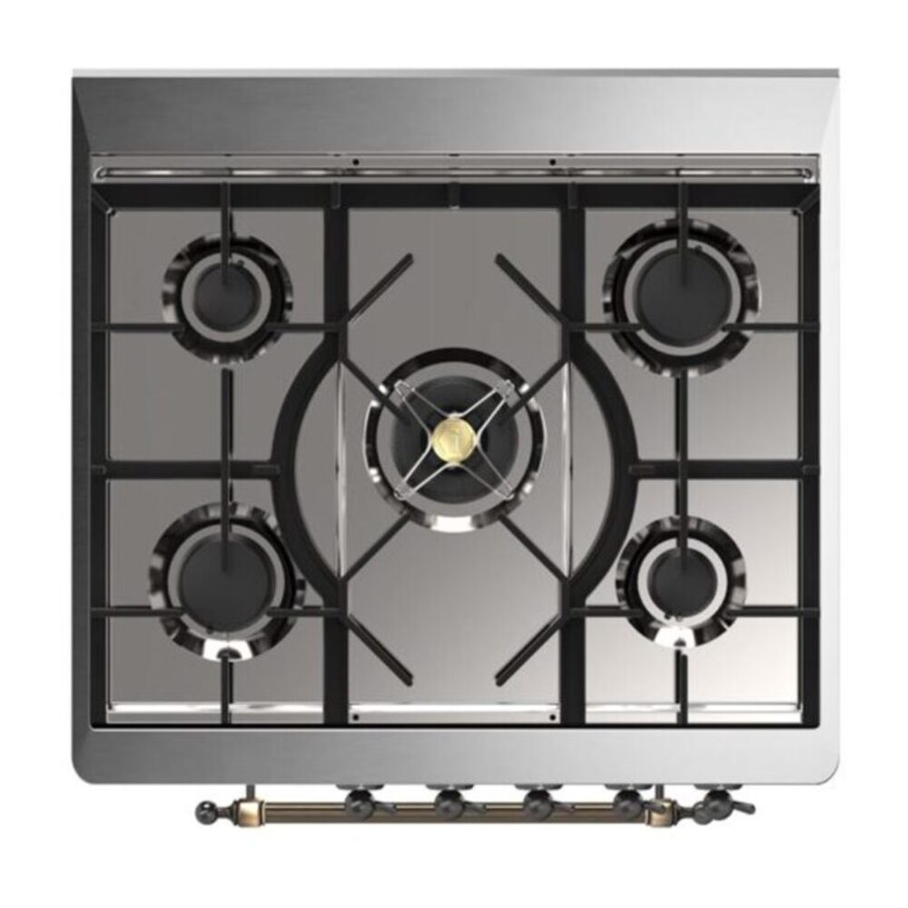 ILVE_UM30DNE3MGB_Majestic_II_30_Dual_Fuel_Range_Top_Angle