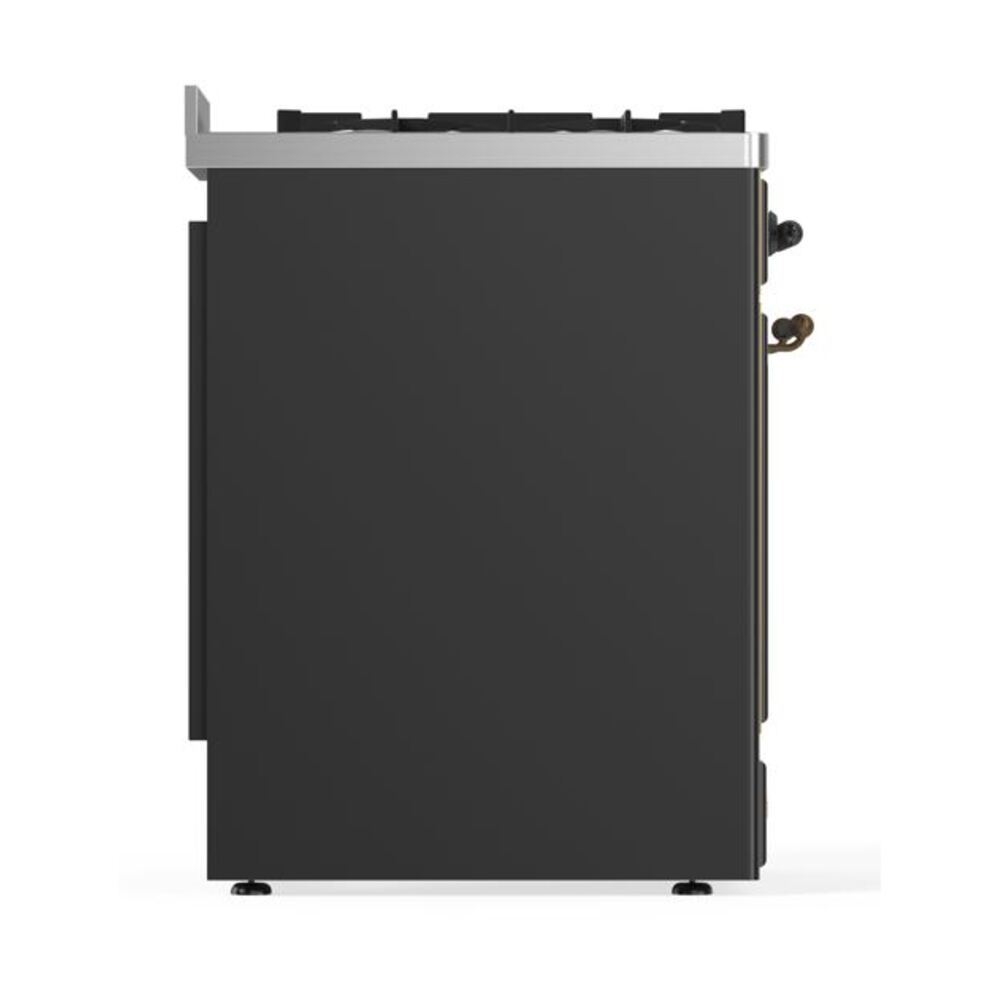 ILVE_UM30DNE3MGB_Majestic_II_30_Dual_Fuel_Range_Left_Angle