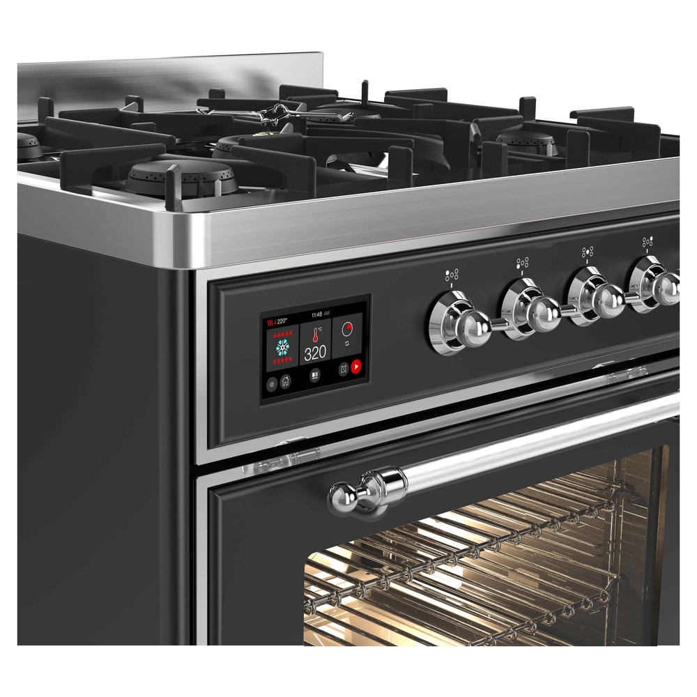 ILVE_UM30DNE3MGC_Majestic_II_30"_Dual_Fuel_Range_front