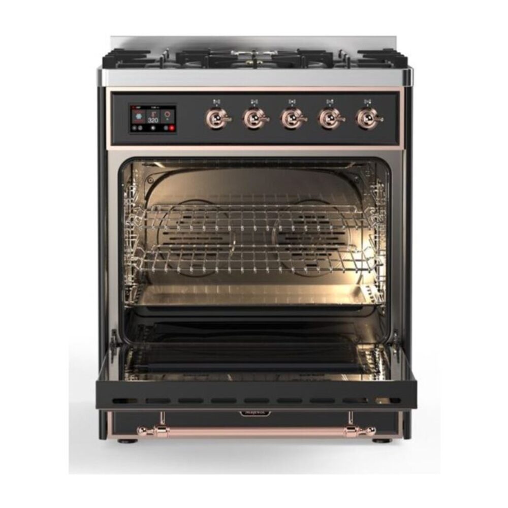 ILVE_UM30DNE3MGPLP_Majestic_II_30"_Dual_Fuel_Range_Front_View