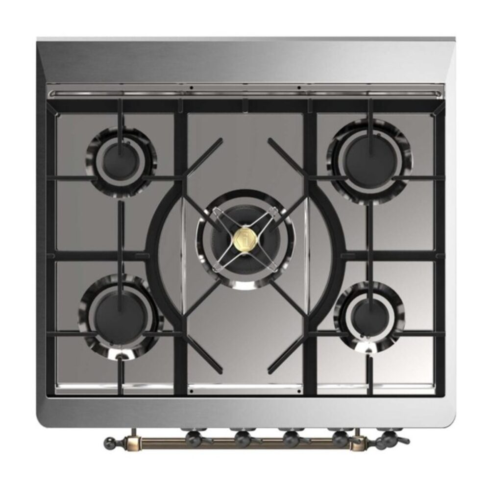 ILVE_UM30DNE3RABLP_Majestic_II_30"_Dual_Fuel_Range_Top_Angle