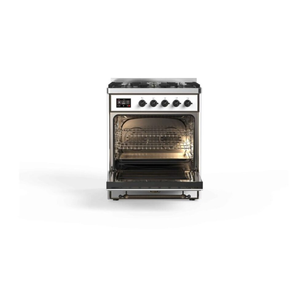 ILVE_UM30DNE3RAB_Majestic_II_30"_Dual_Fuel_Range_Front_View