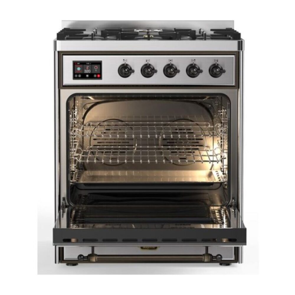 ILVE UM30D Majestic II 30 inch Dual Fuel Range with 5 Burners