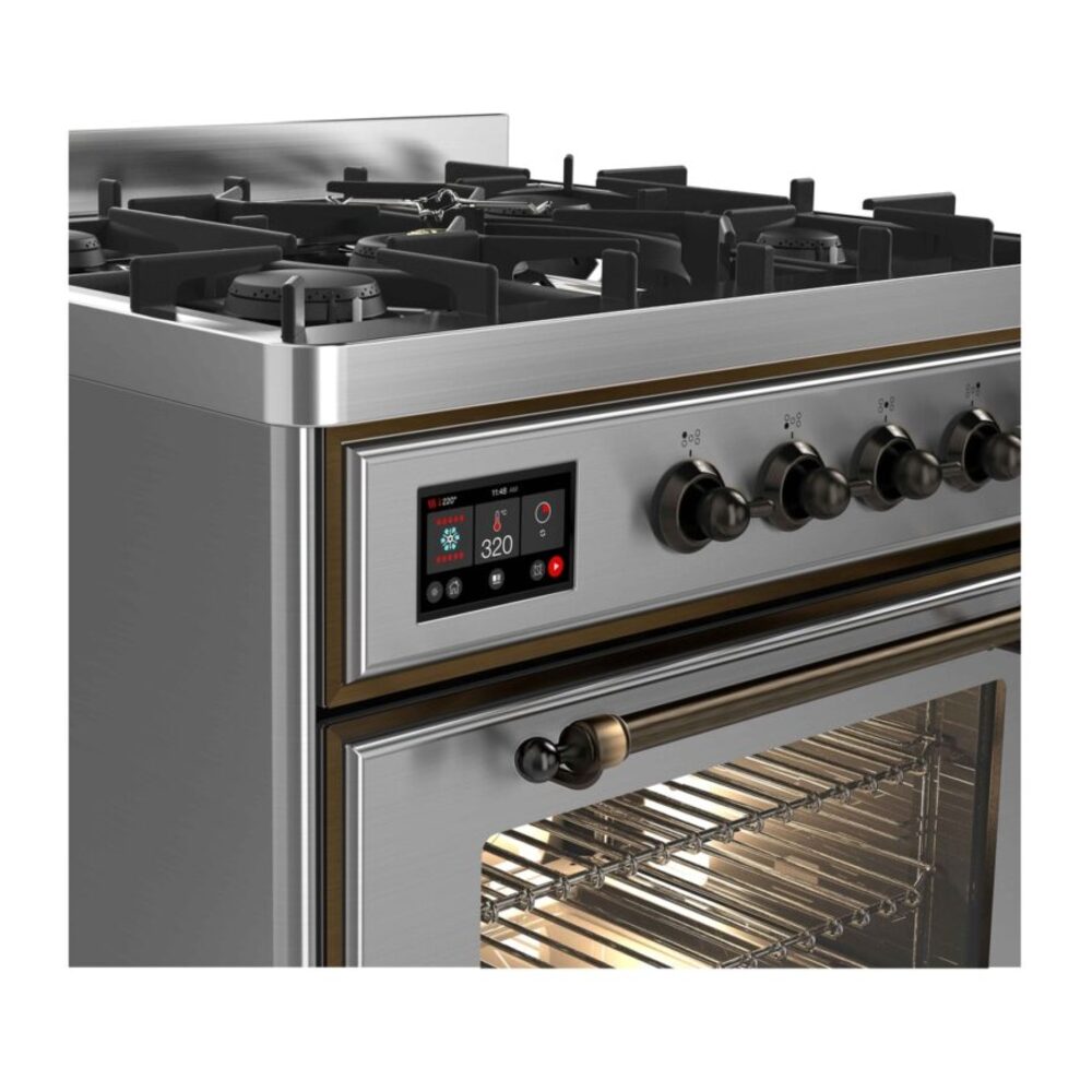 ILVE UM30D Majestic II 30 inch Dual Fuel Range with 5 Burners