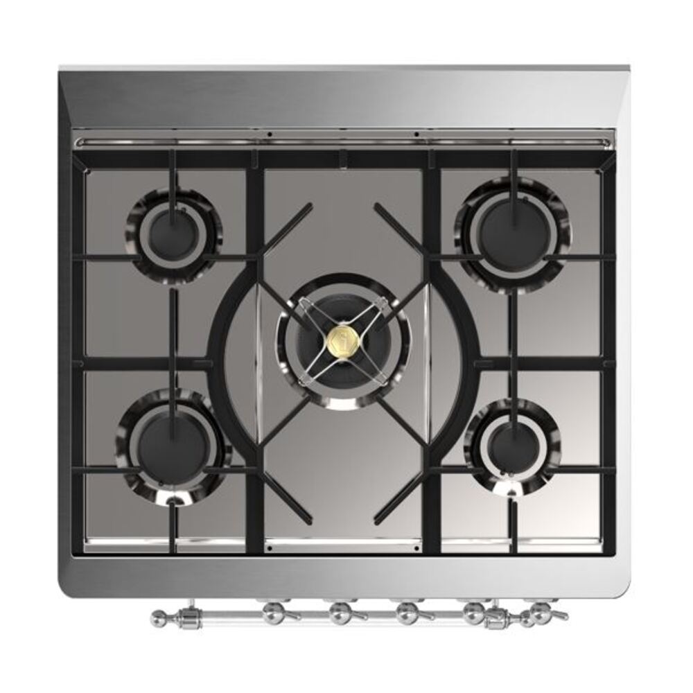 ILVE_UM30DNE3SSC_Majestic_II_30"_Dual_Fuel_Range_Top_Angle