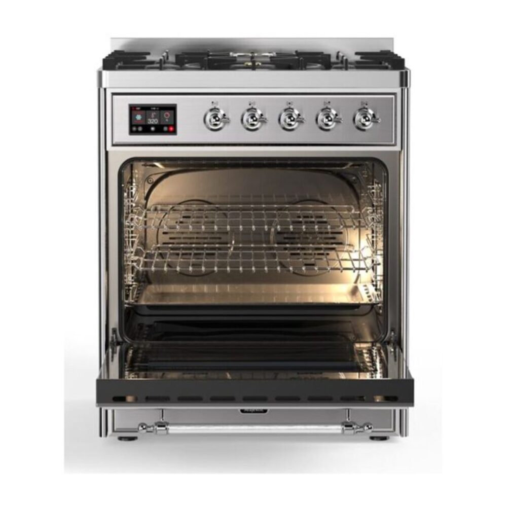 ILVE_UM30DNE3SSC_Majestic_II_30"_Dual_Fuel_Range_front