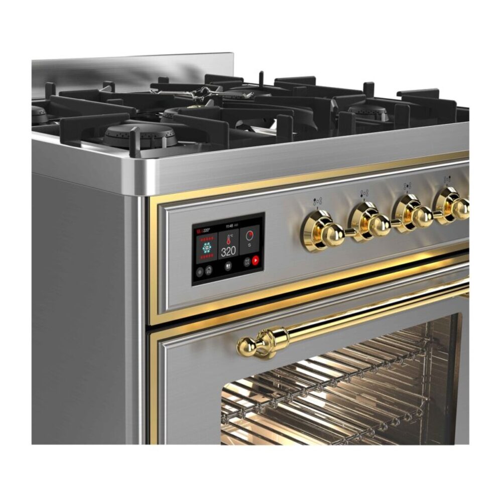 ILVE_UM30DNE3SSG_Majestic_II_30"_Dual_Fuel_Range_front