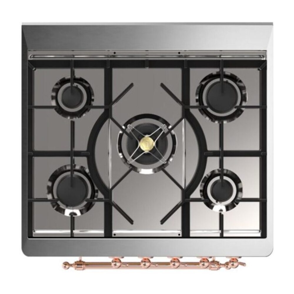 ILVE_UM30DNE3SSPLP_Majestic_II_30"_Dual_Fuel_Range_Top_Angle