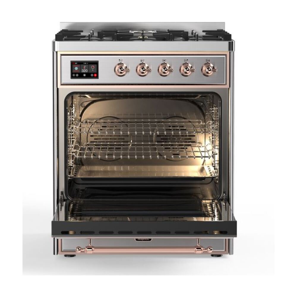 ILVE_UM30DNE3SSP_Majestic_II_30_Dual_Fuel_Range_Front_View