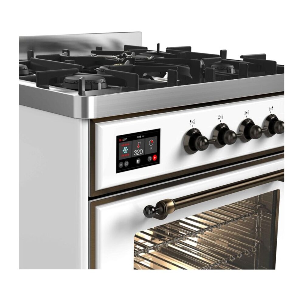 ILVE UM30D Majestic II 30 inch Dual Fuel Range with 5 Burners