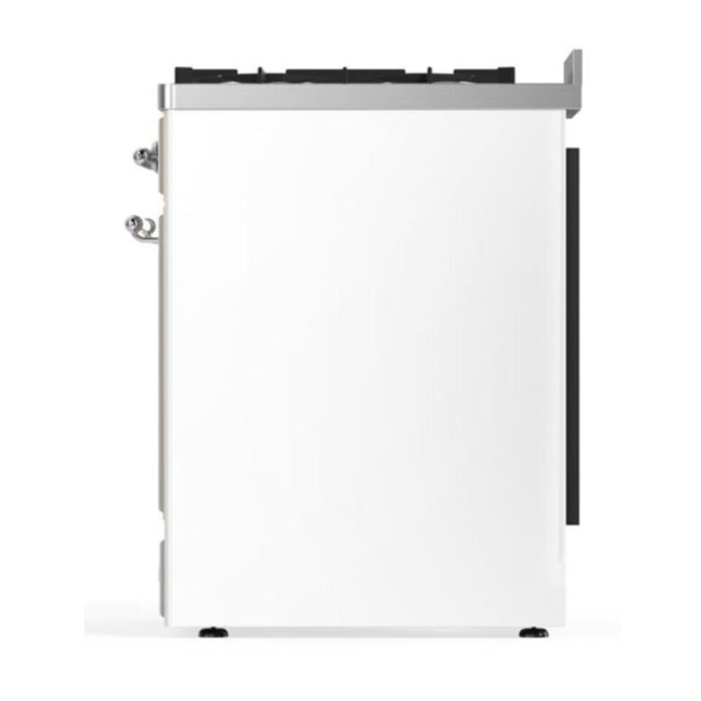 ILVE_UM30DNE3WHCLP_Majestic_II_30"_Dual_Fuel_Range_Left_Angle