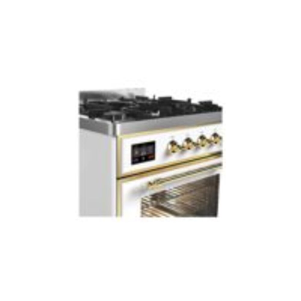 ILVE_UM30DNE3WHGLP_Majestic_II_30"_Dual_Fuel_Range_front