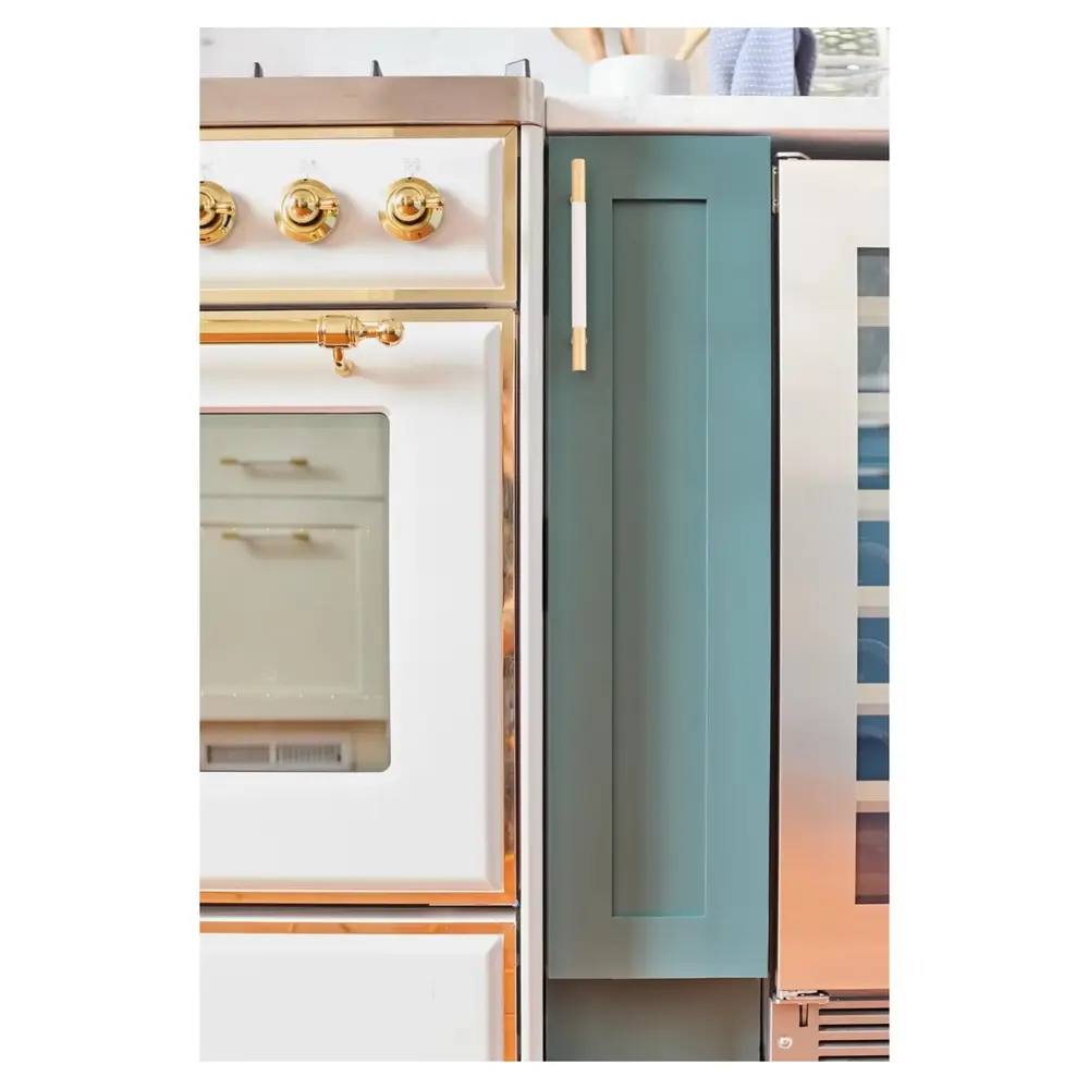 ILVE UM30D Majestic II 30 inch Dual Fuel Range with 5 Black Brass Burners