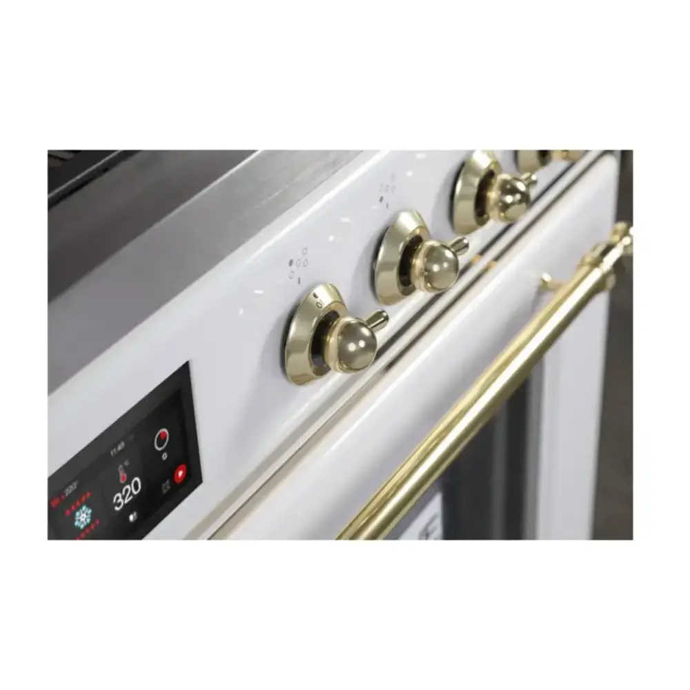 ILVE_UM30DNE3WHG_Majestic_II_30"_Dual_Fuel_Range_controls