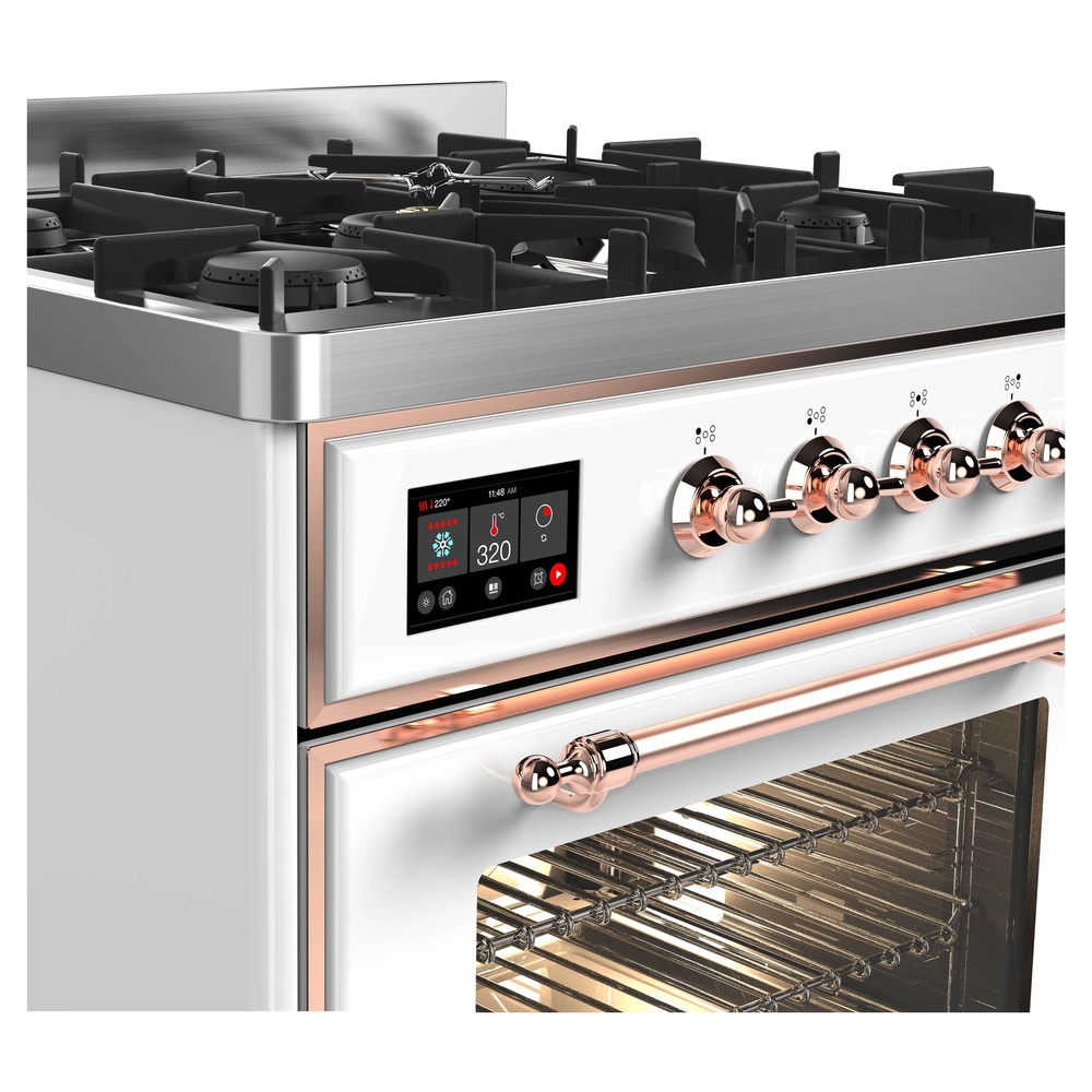 ILVE UM30D Majestic II 30 inch Dual Fuel Range with 5 Burners