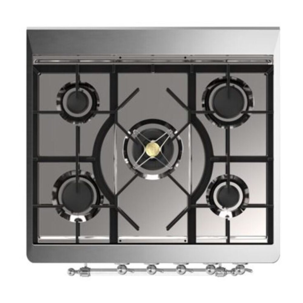 ILVE_UM30DQNE3AWCLP_Majestic_II_30"_Dual_Fuel_Range_Top_Angle