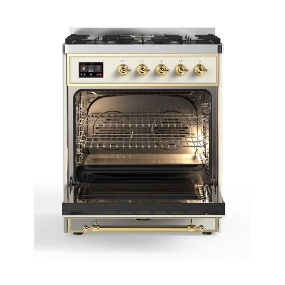 ILVE_UM30DQNE3AWG_Majestic_II_30"_Dual_Fuel_Range_Front_View