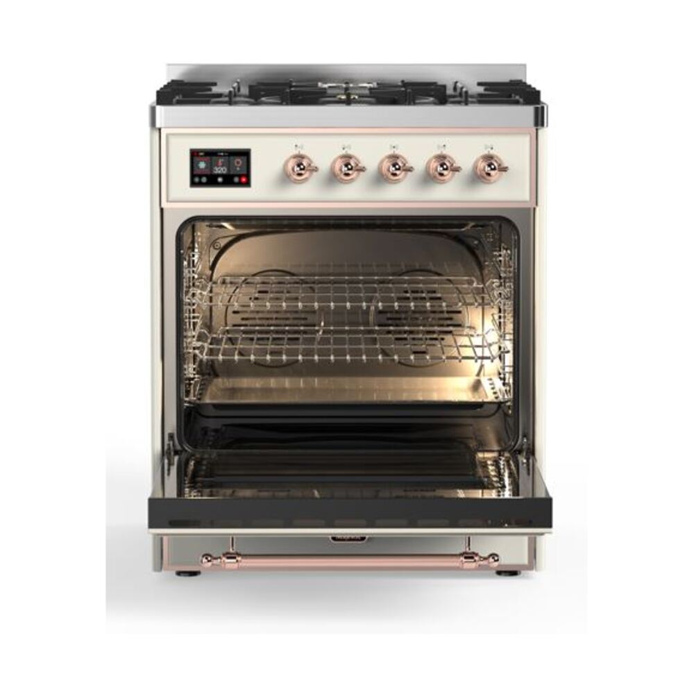 ILVE_UM30DQNE3AWPLP_Majestic_II_30"_Dual_Fuel_Range_Front_View