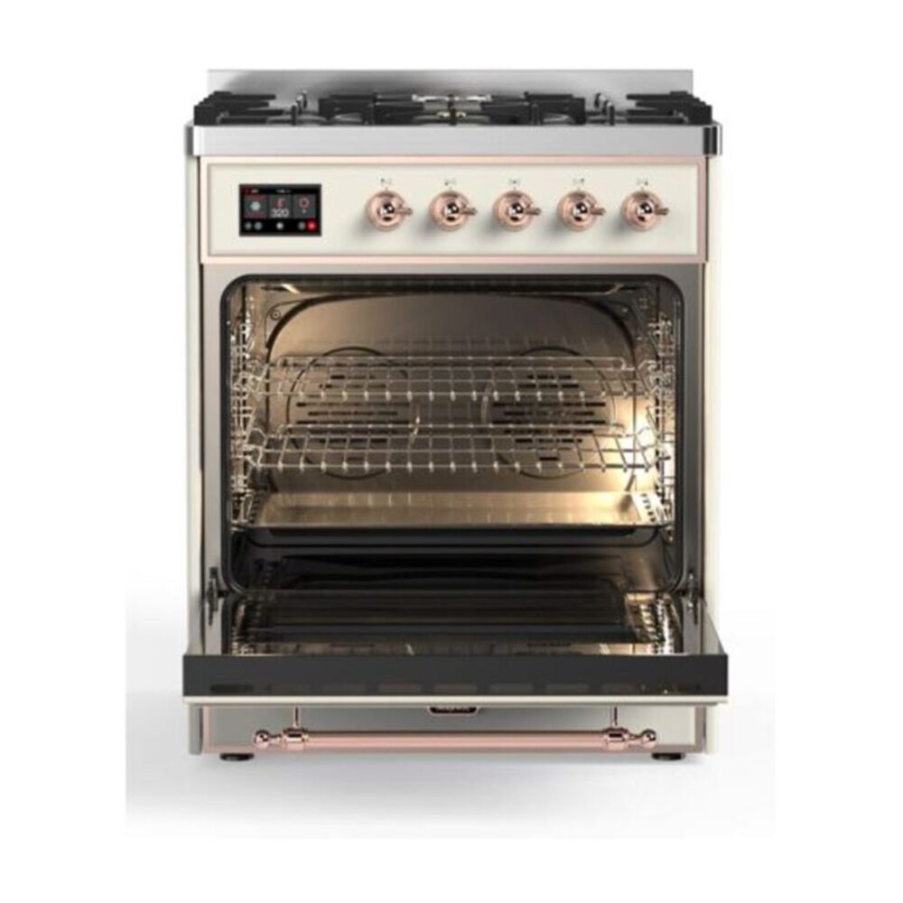 ILVE_UM30DQNE3AWPLP_Majestic_II_30"_Dual_Fuel_Range_Front_View