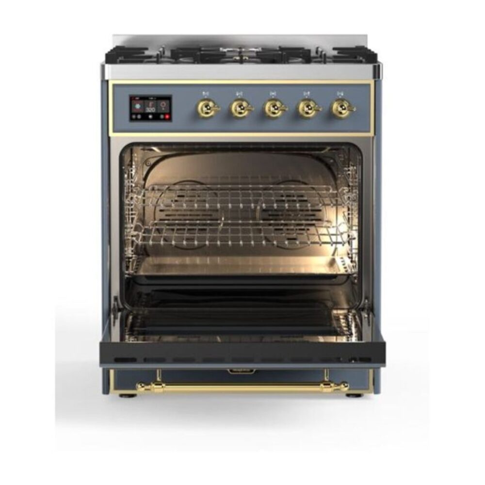 ILVE_UM30DQNE3BGGLP_Majestic_II_30"_Dual_Fuel_Range_Front_View