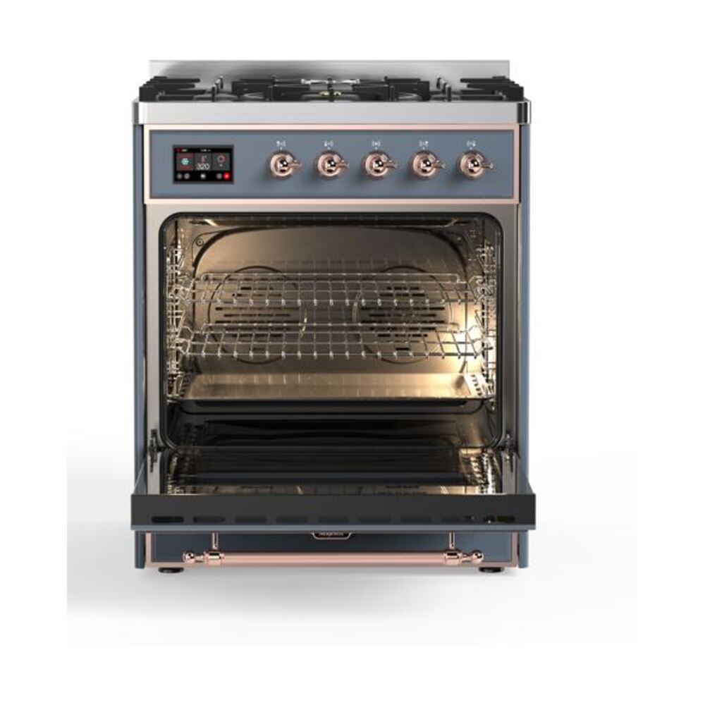 ILVE_UM30DQNE3BGPLP_Majestic_II_30"_Dual_Fuel_Range_Front_View