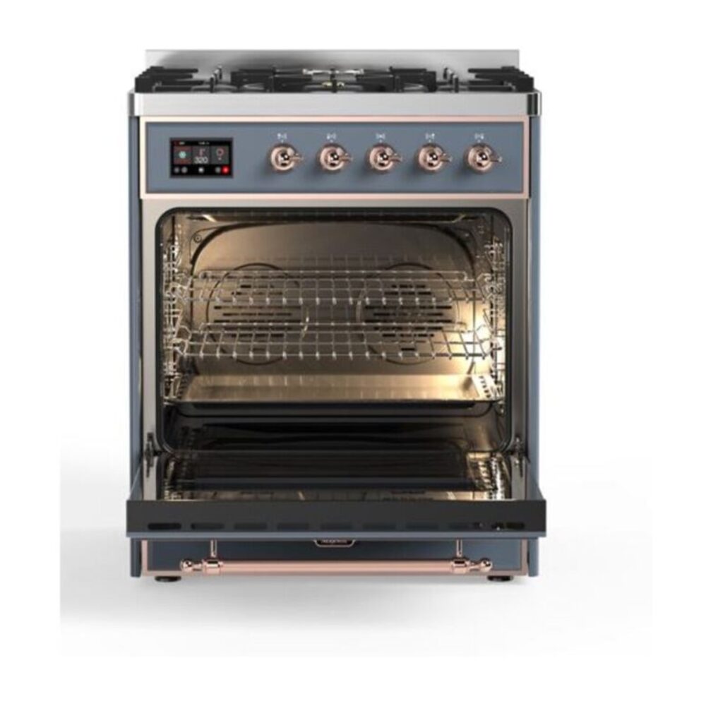 ILVE_UM30DQNE3BGPLP_Majestic_II_30"_Dual_Fuel_Range_Front_View