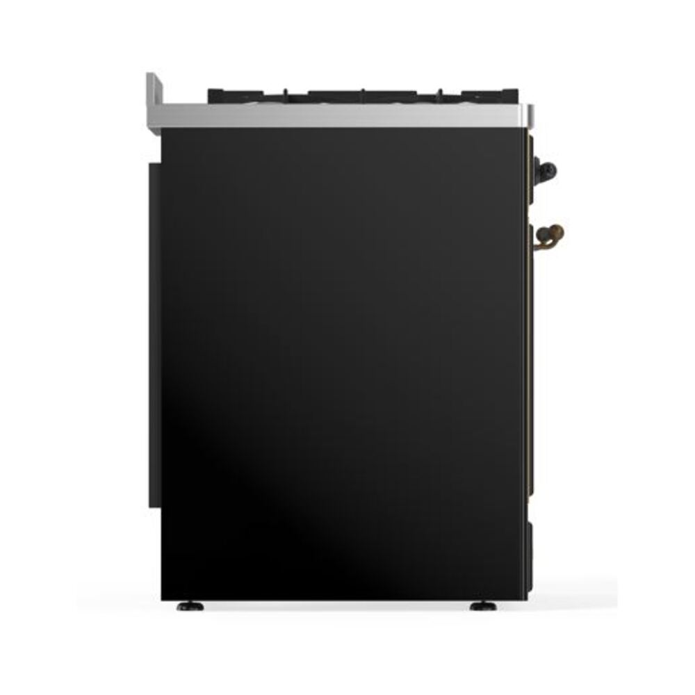 ILVE_UM30DQNE3BKBLP_Majestic_II_30"_Dual_Fuel_Range_Left_Angle