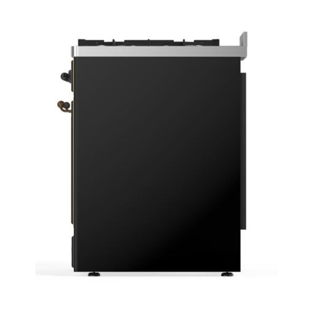 ILVE_UM30DQNE3BKB_Majestic_II_30"_Dual_Fuel_Range_Right_Angle