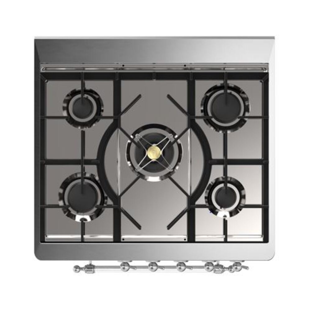 ILVE_UM30DQNE3BKCLP_Majestic_II_30"_Dual_Fuel_Range_Top_Angle