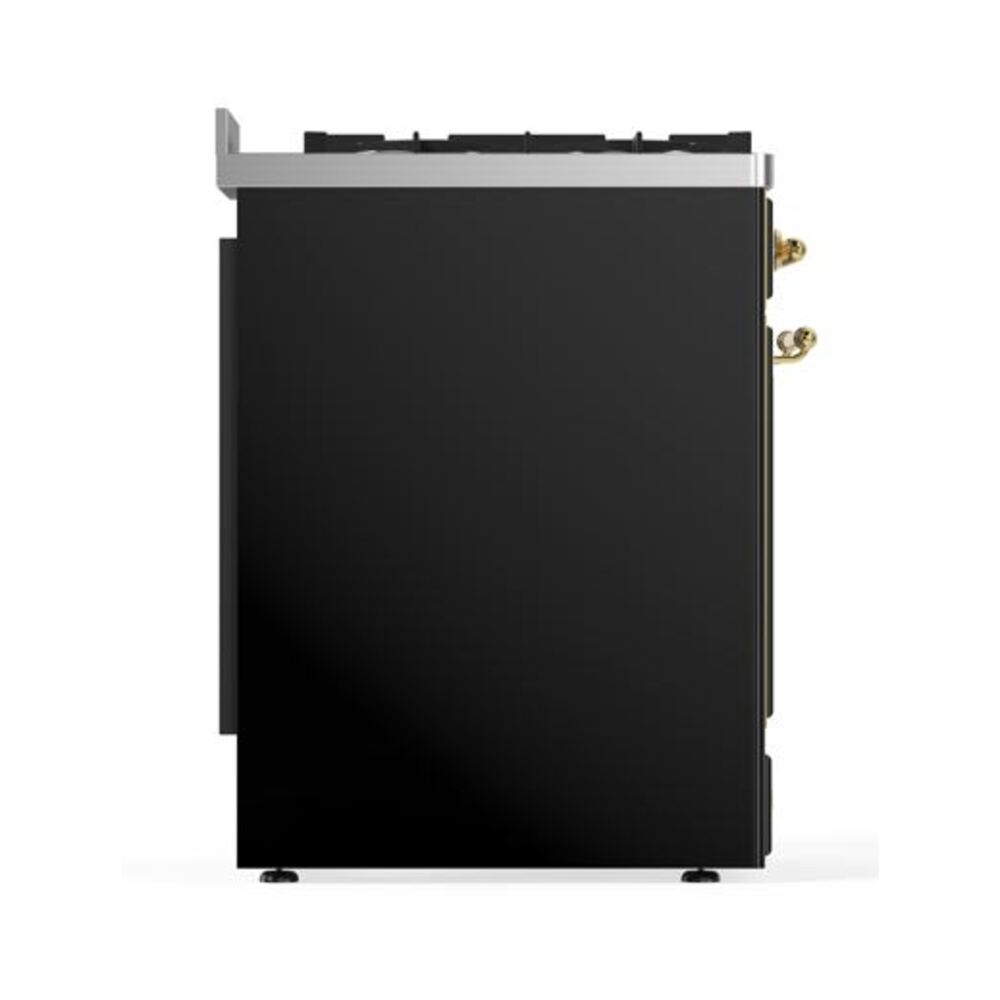 ILVE_UM30DQNE3BKG_Majestic_II_30_Dual_Fuel_Range_Left_Angle