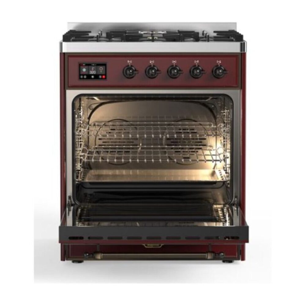 ILVE_UM30DQNE3BUBLP_Majestic_II_30"_Dual_Fuel_Range_Front_View