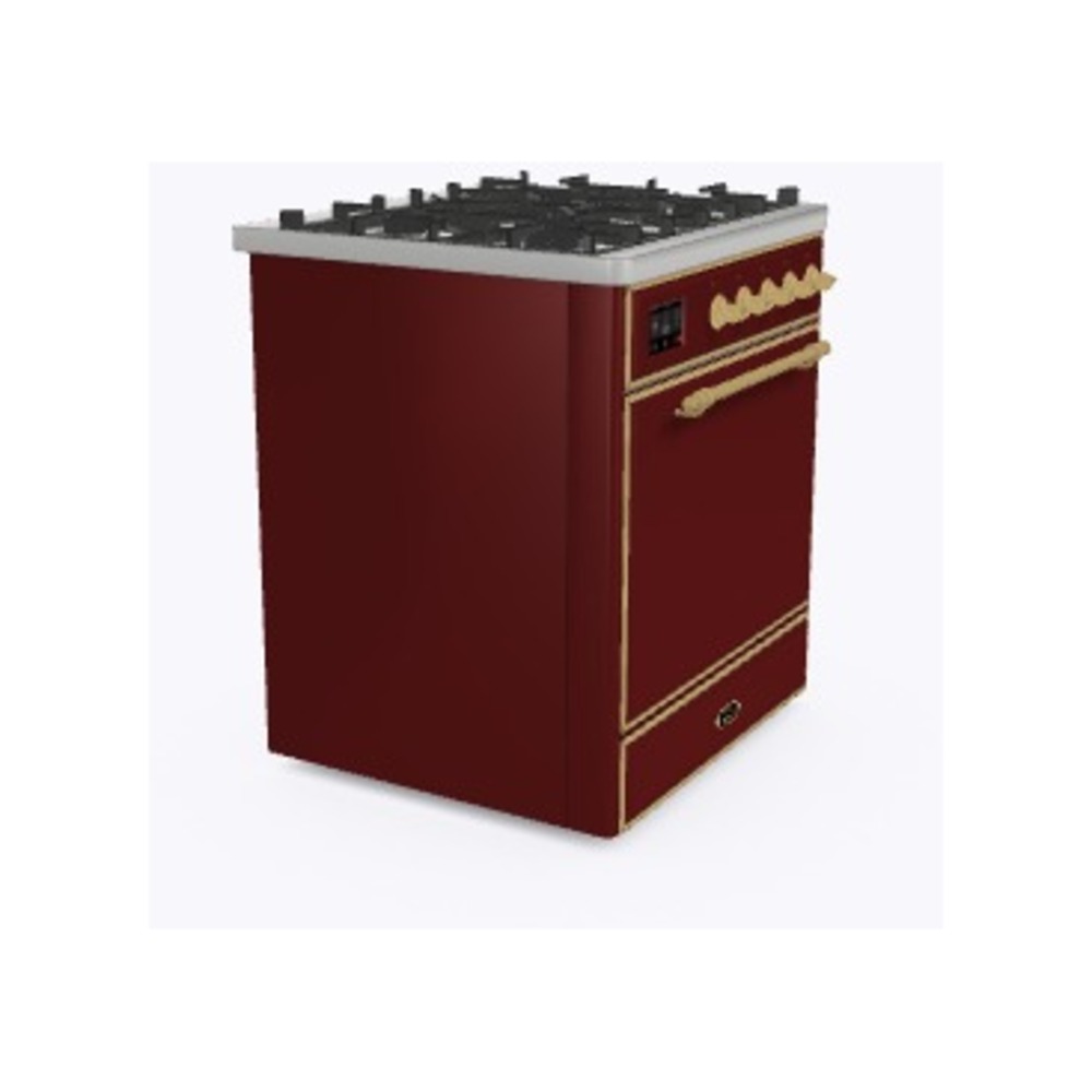 ILVE_UM30DQNE3BUG_Majestic_II_30_Dual_Fuel_Range_Left_Angle