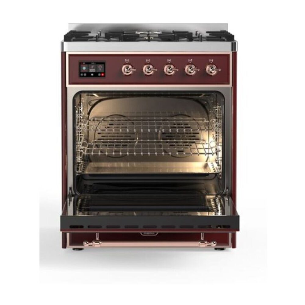 ILVE_UM30DQNE3BUP_Majestic_II_30_Dual_Fuel_Range_Front_View