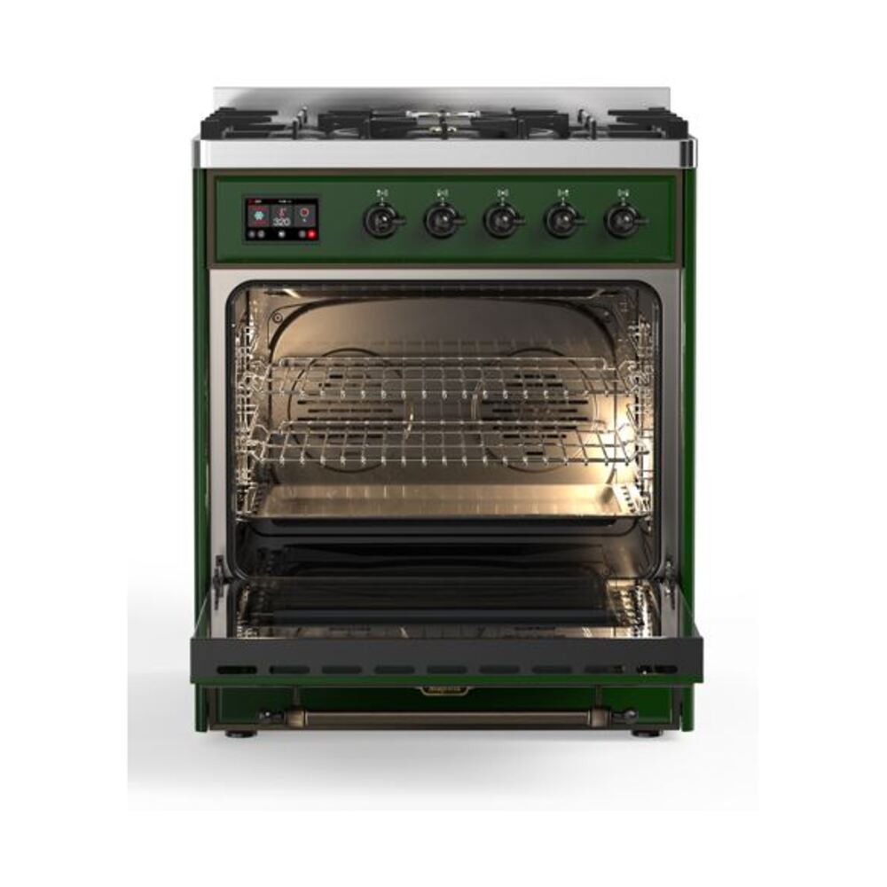 ILVE_UM30DQNE3EGB_Majestic_II_30_Dual_Fuel_Range_Front_View