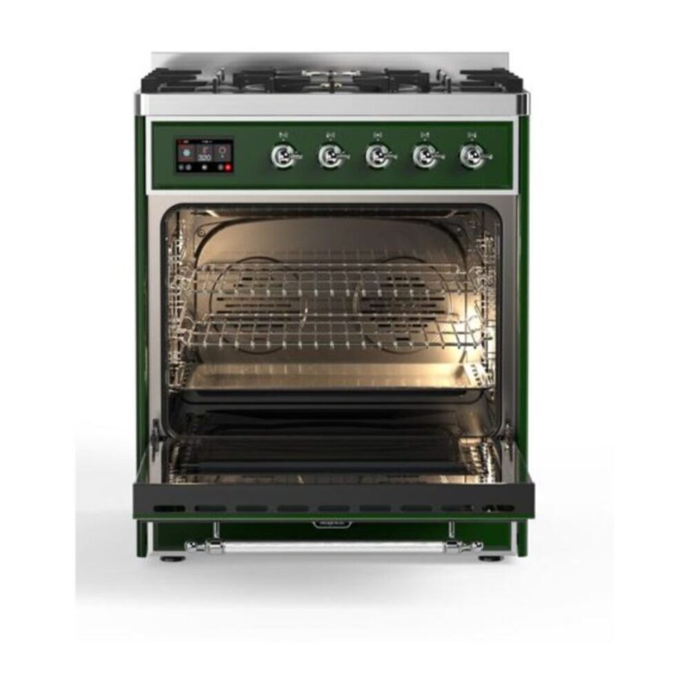 ILVE_UM30DQNE3EGCLP_Majestic_II_30"_Dual_Fuel_Range_Front_View