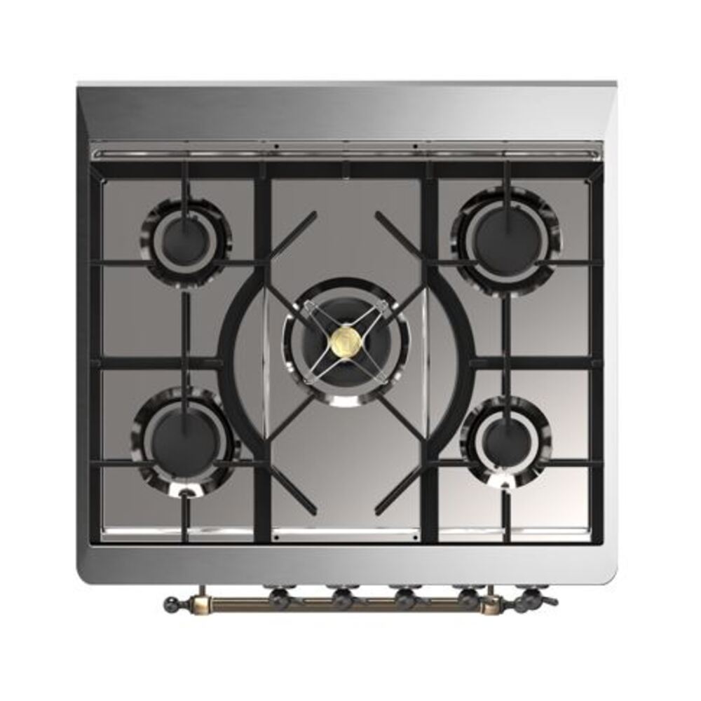 ILVE_UM30DQNE3MBBLP_Majestic_II_30"_Dual_Fuel_Range_Top_Angle
