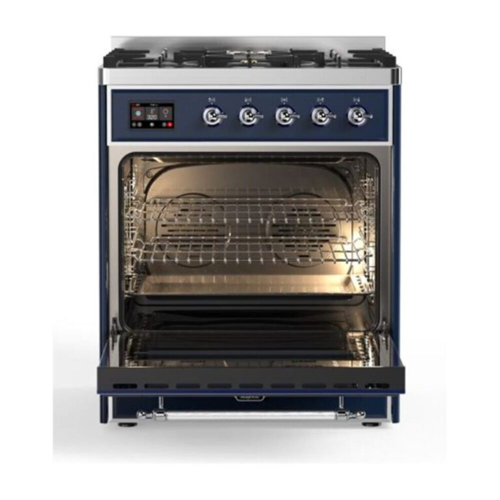 ILVE_UM30DQNE3MBC_Majestic_II_30_Dual_Fuel_Range_Front_View