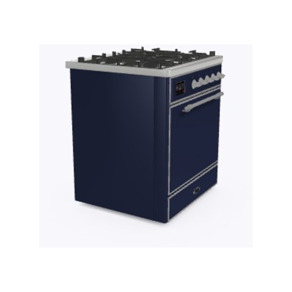 ILVE_UM30DQNE3MBC_Majestic_II_30_Dual_Fuel_Range_Left_Angle