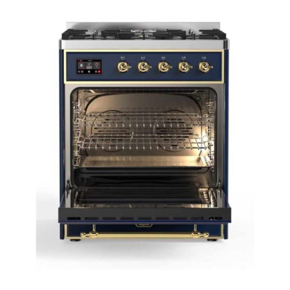 ILVE_UM30DQNE3MBGLP_Majestic_II_30"_Dual_Fuel_Range_Front_View