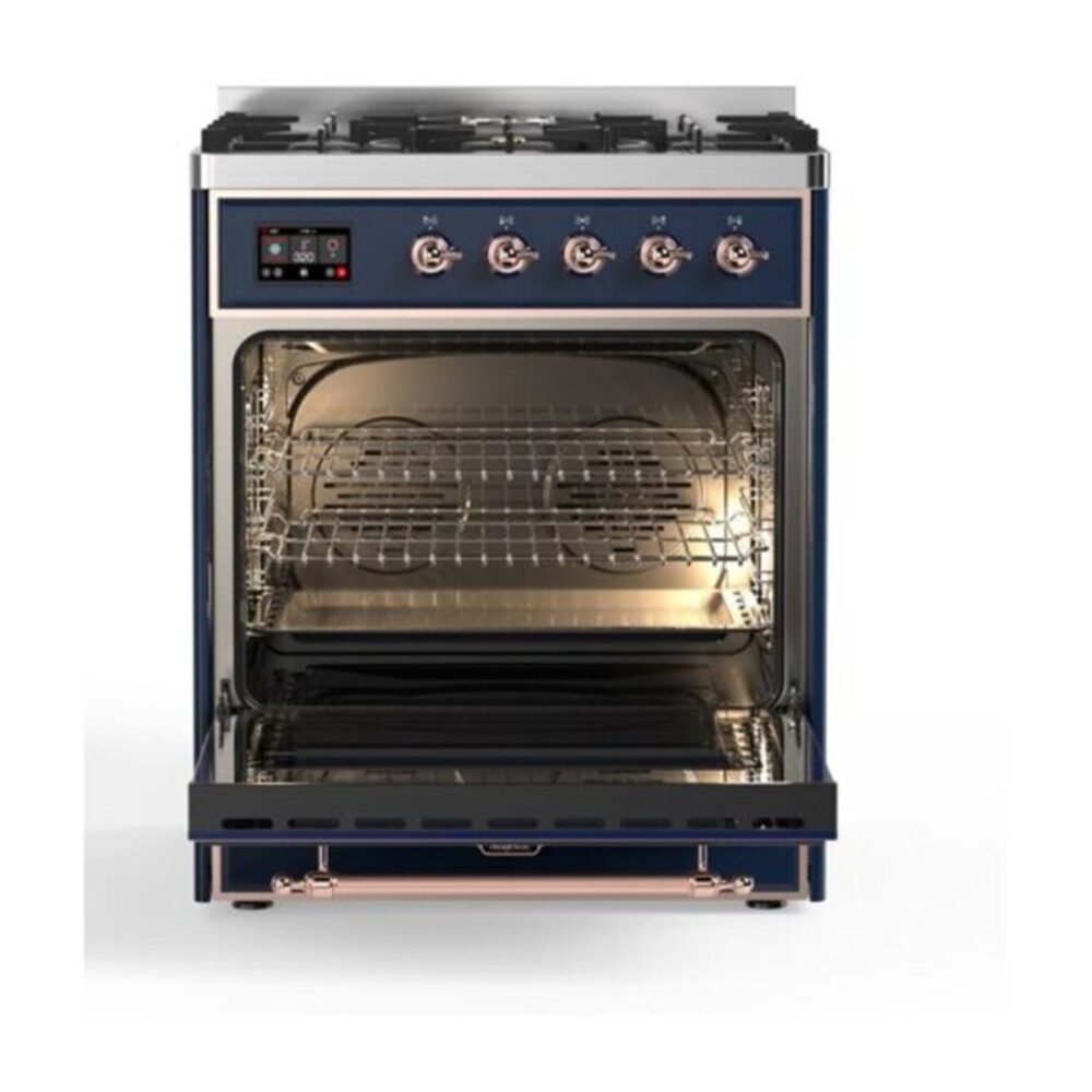 ILVE_UM30DQNE3MBP_Majestic_II_30_Dual_Fuel_Range_Front_View