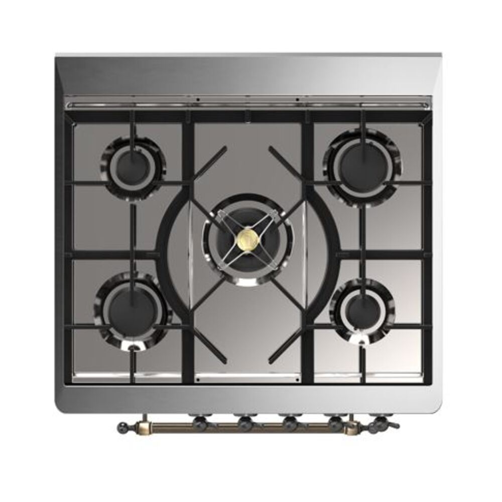 ILVE_UM30DQNE3MGBLP_Majestic_II_30"_Dual_Fuel_Range_Top_Angle