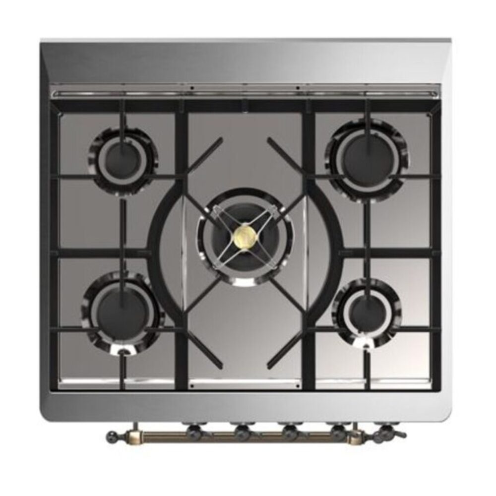 ILVE_UM30DQNE3MGBLP_Majestic_II_30"_Dual_Fuel_Range_Top_Angle