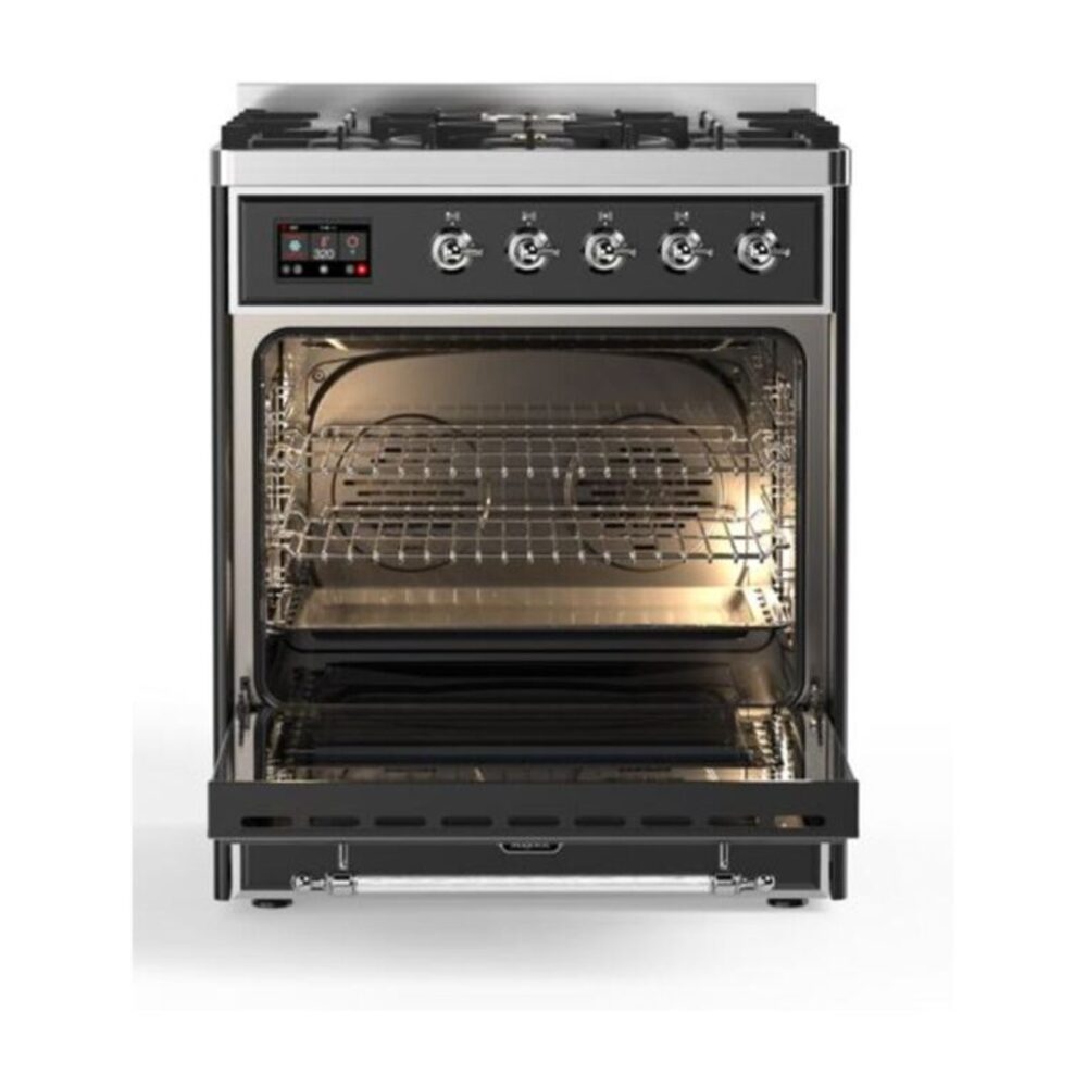 ILVE_UM30DQNE3MGC_Majestic_II_30_Dual_Fuel_Range_Front_View